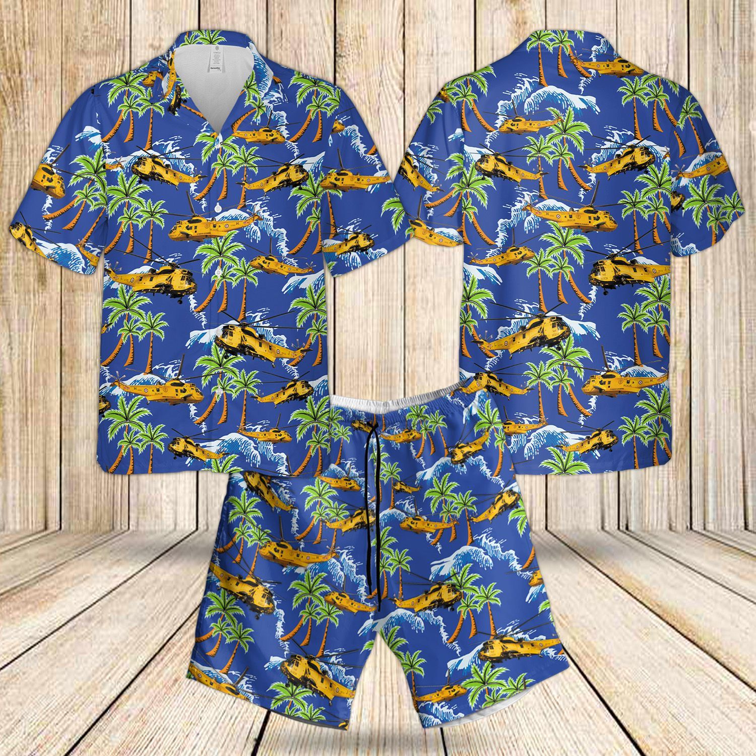 Raf Westland Sea King Hawaii Shirt Shorts Ha107396