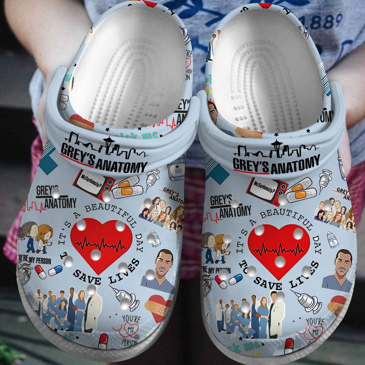 Grey’S Anatomy Tv Series Crocss Clogs For Men Women And Kid Tr1805207202-1