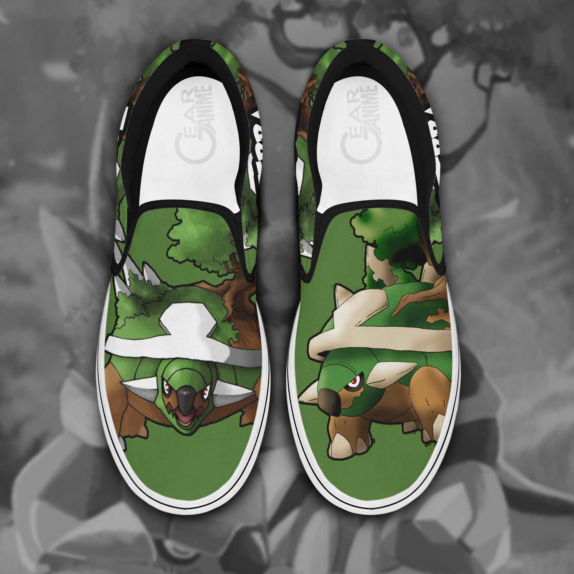 Torterra Slip On Sneakers Pokemon Custom Anime Shoes Unisex Men Women