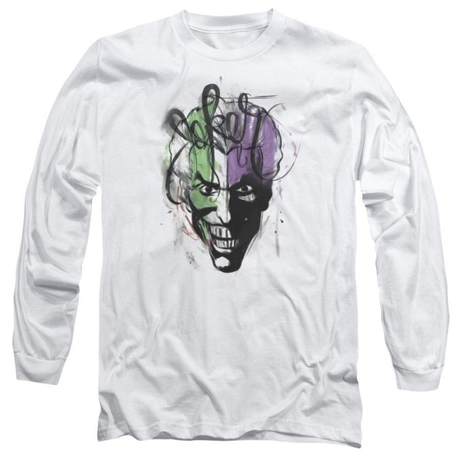 Batman – Joker Airbrush Long Sleeve Adult 18/1