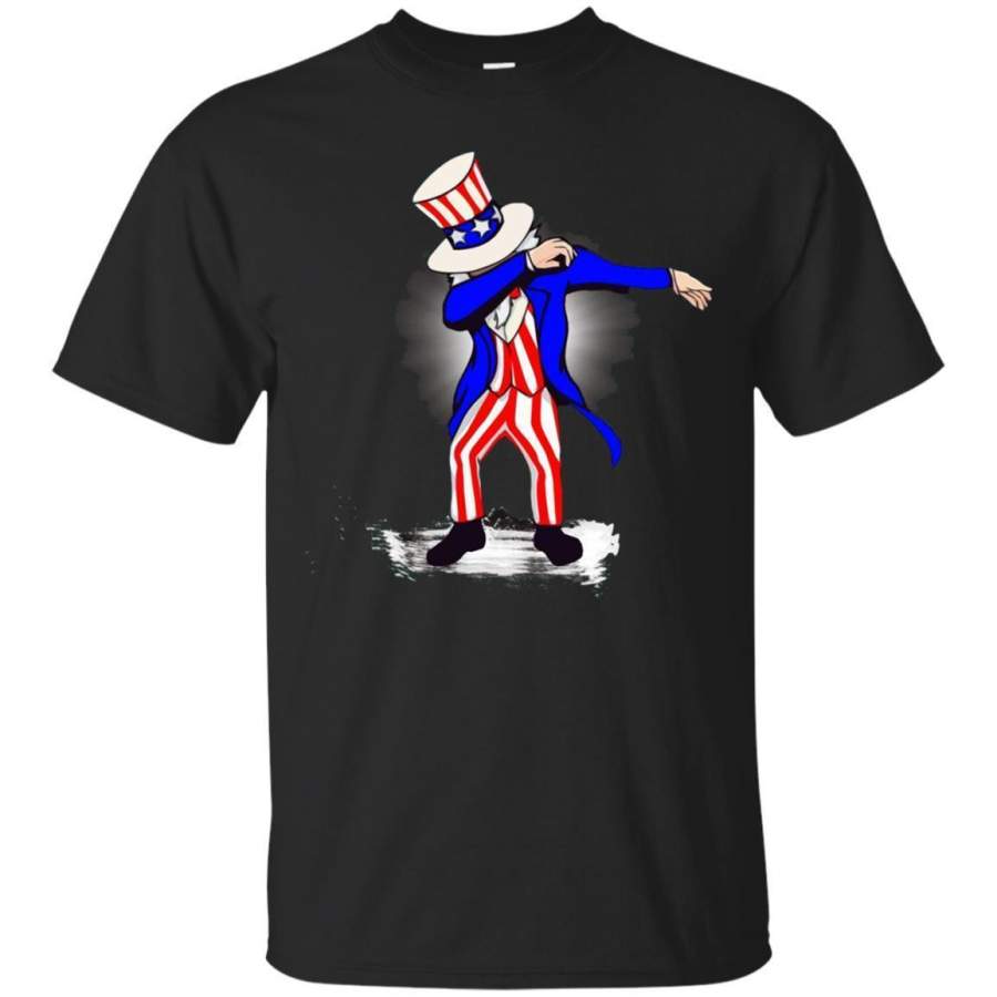 AGR Funny Dabbing Uncle Sam Independence Day 4th of July T-shirt zGalaxy Fashion T-Shirt