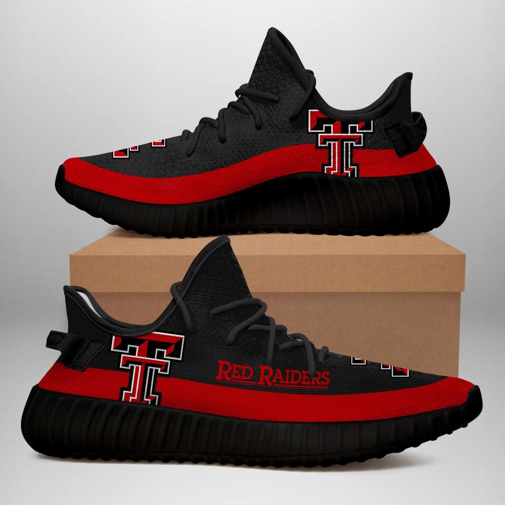 Texas Tech Red Raiders Unisex Sneaker Football Custom Shoes Texas Tech Red Raiders Yeezy Boost 350