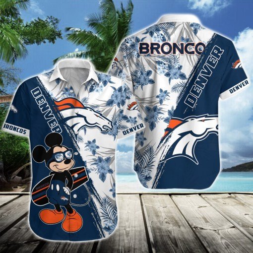 Denver Broncos Button Shirt Bg821