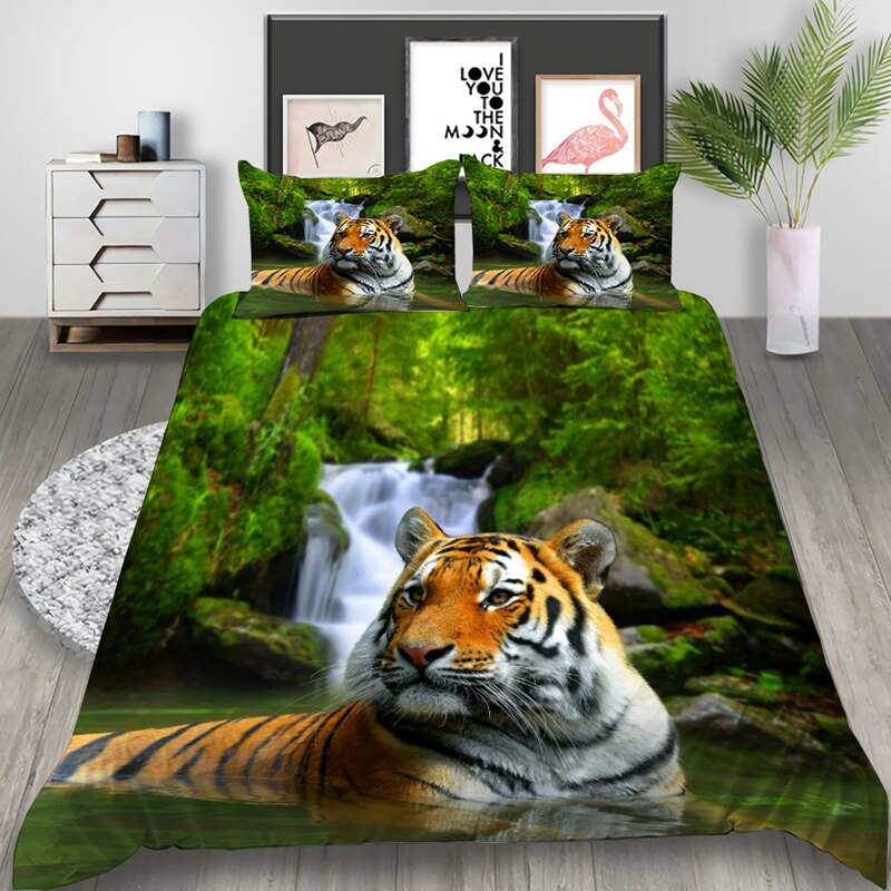 Arrival Tiger 3D Printed Bedding Set Duvet Covers Pillowcases Bedding Set Bedclothes Bed Linen