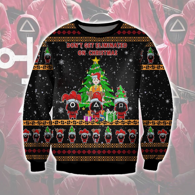 Squid Game Series Ugly Sweatshirt, Christmas Ugly Sweater