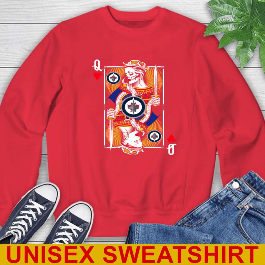 NHL Hockey Winnipeg Jets The Queen Of Hearts Card Shirt ...