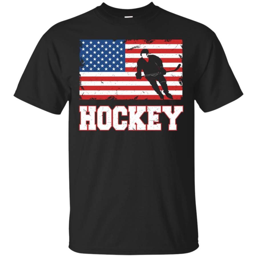 AGR American Flag Hockey Tshirt Patriotic