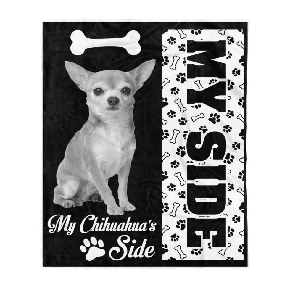 My Chihuahua’s Side And My Side Cozy Throw Fleece Blanket