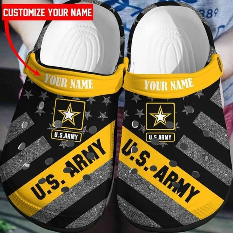 Us Army Usa Flag 4Th Of July Crocband Clogs