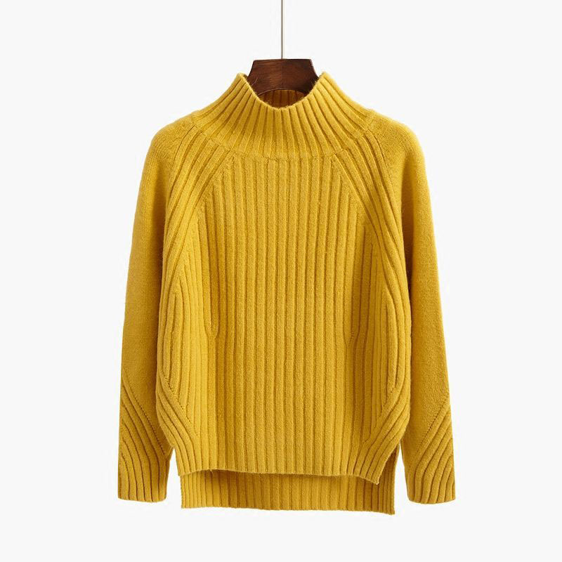 Sweaters Women Turtleneck Pullovers Female Tops Korean Version Autumn Winter Loose Female Long Sleeve Bottoming Sweater alx