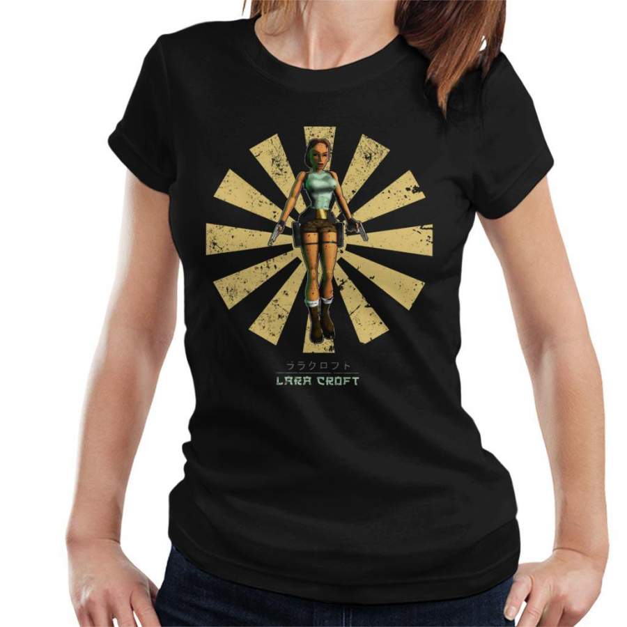 Lara Croft Retro Japanese Women’s T-Shirt