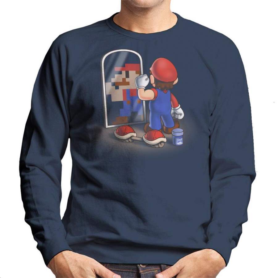 Super Mario Get In Shape Pixel Men’s Sweatshirt