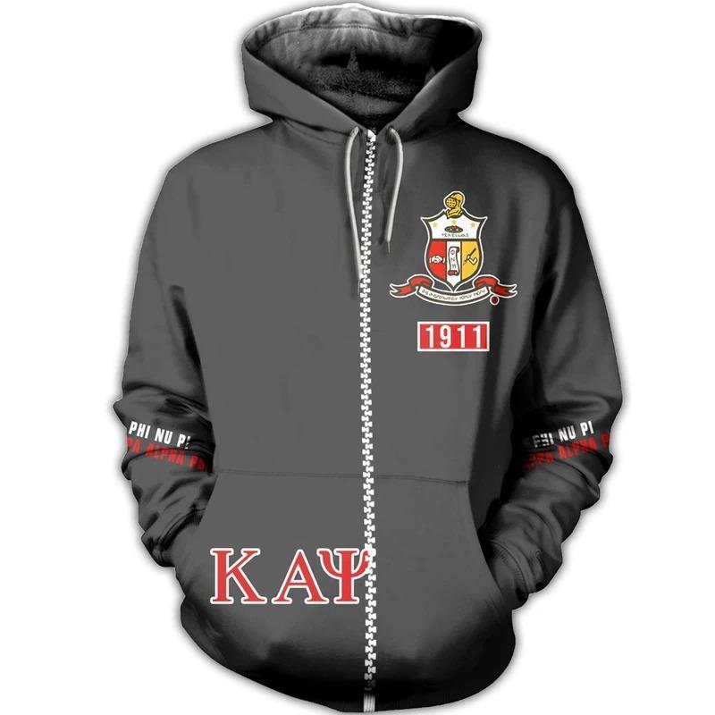 Greek Life Hoodie – Diamond Kappa Alpha Psi Zip Hoodie