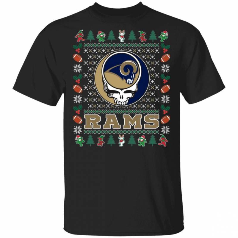 Rams T-Shirt Christmas Grateful Dead Deadhead Tee VA08