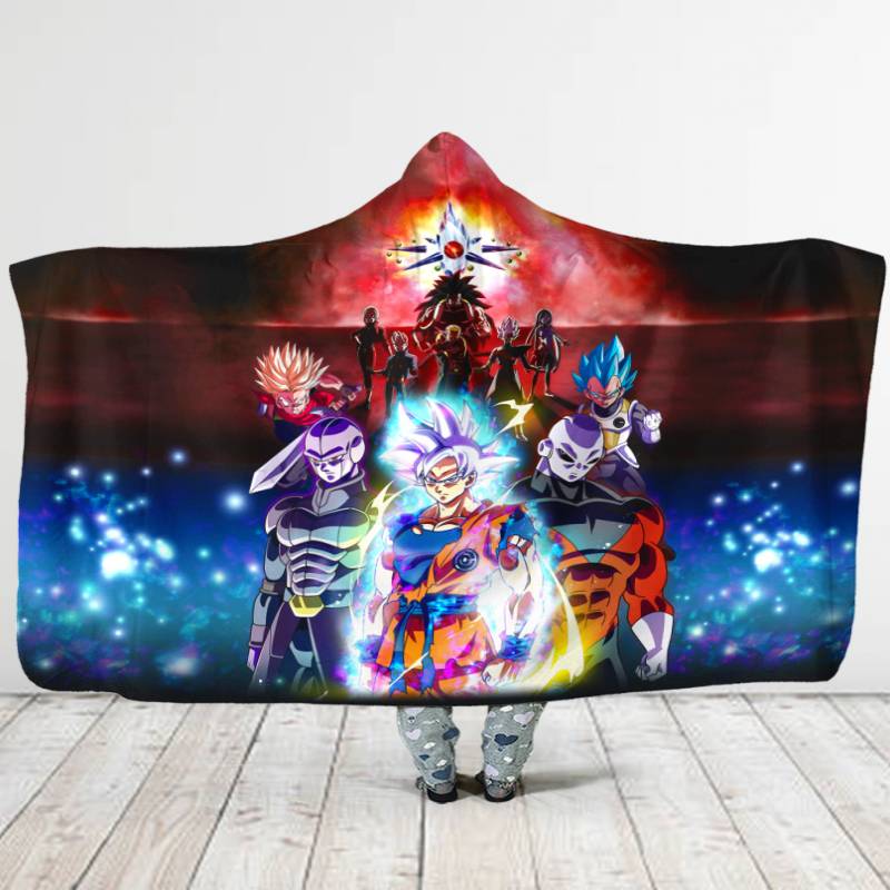 Super Dragon Ball Heroes Hooded Blanket