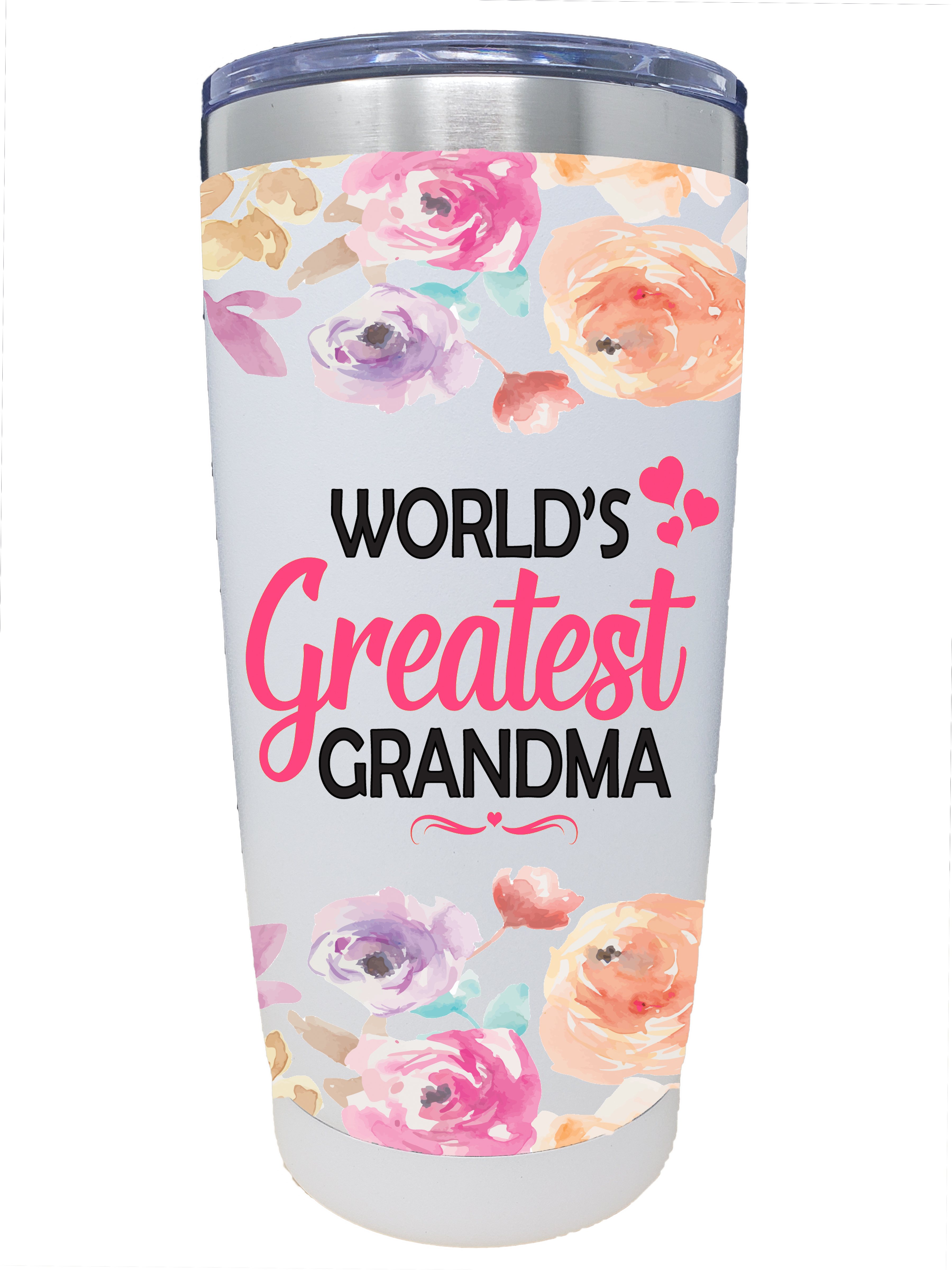 World’s Greatest Grandma Stainless Steel Travel Tumbler – 20oz.