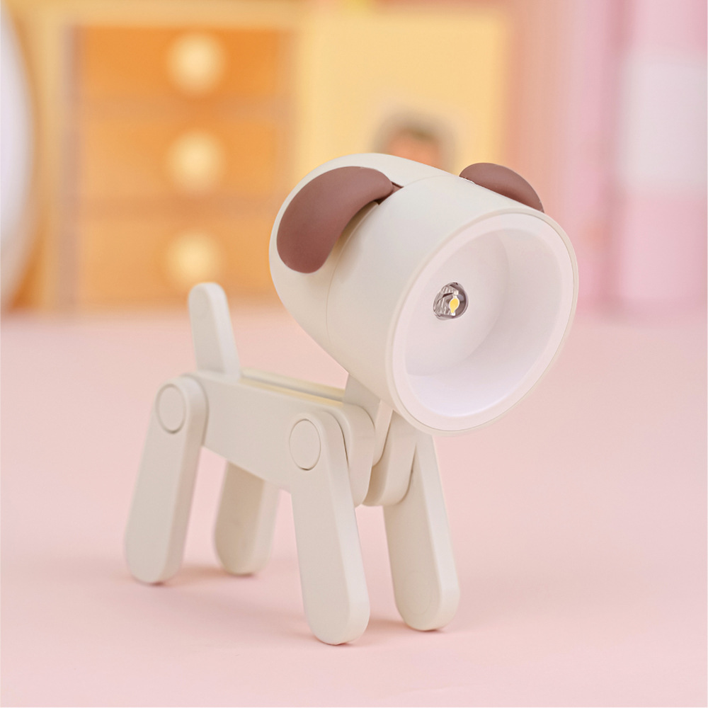 Dog LED Night Light Puppy Lamp Decorative Ornament Mini Cute Small Puppy Atmosphere Table Lamp Home Decor Phone Bracket 2022 alx