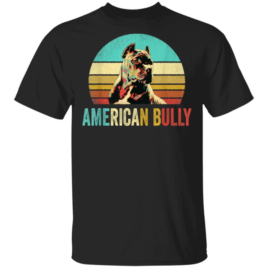 Vintage American Bully Shirt Dog Sunset