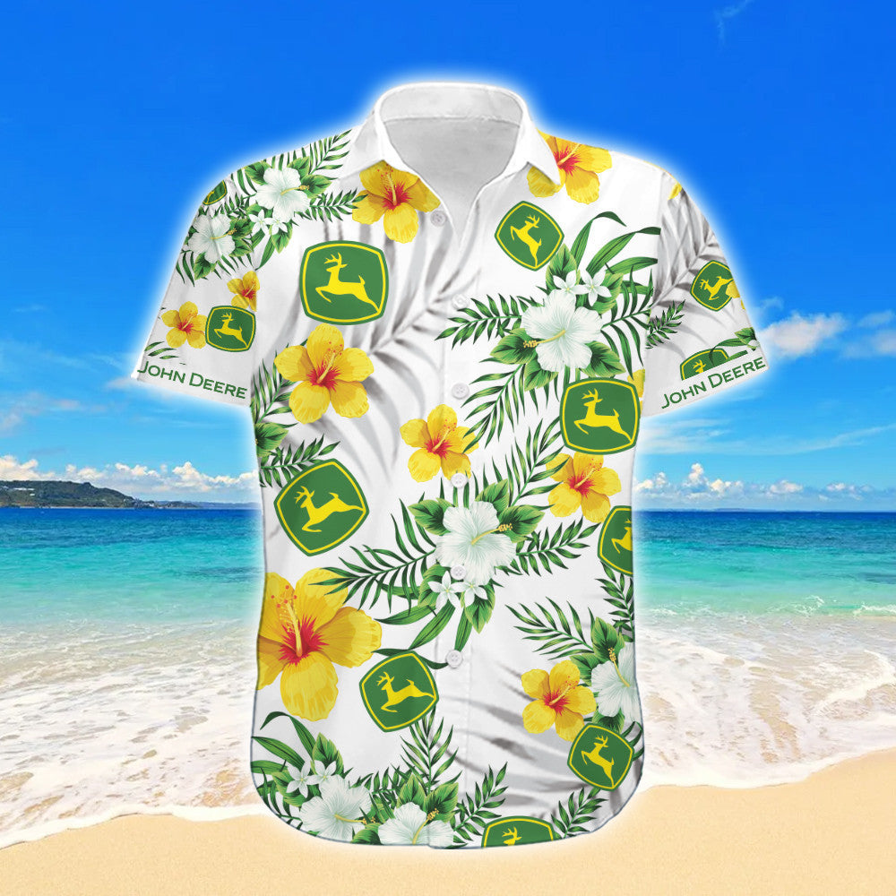 Waybackapparel John Deer Customized 3D Hawaiian Shirt