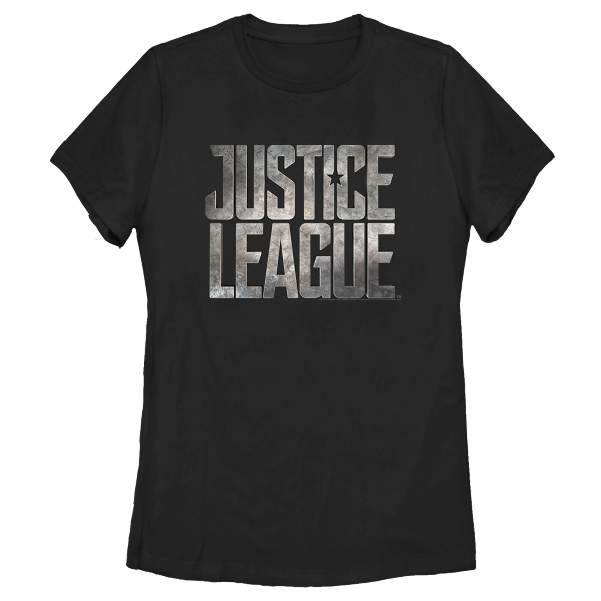 Zack Snyder Justice League Women’S Stacked Stone Logo  T-Shirt