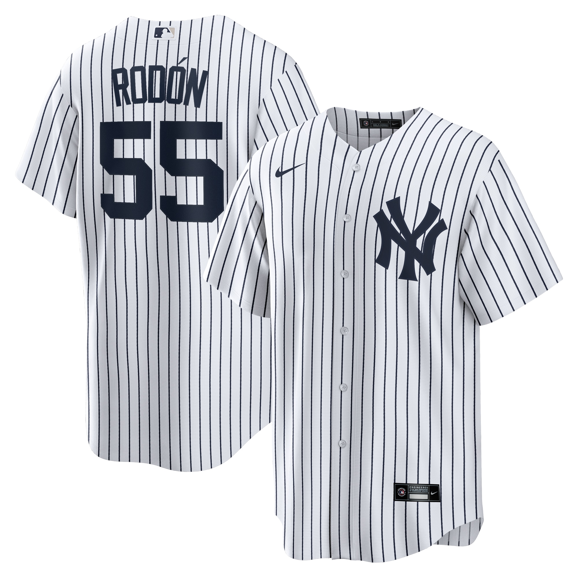 Men’s New York Yankees Carlos Rodon White/Navy Home Official Player Jersey