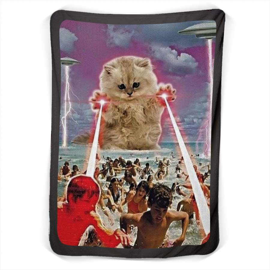 The Kitten No One Love Cat Fleece Blanket