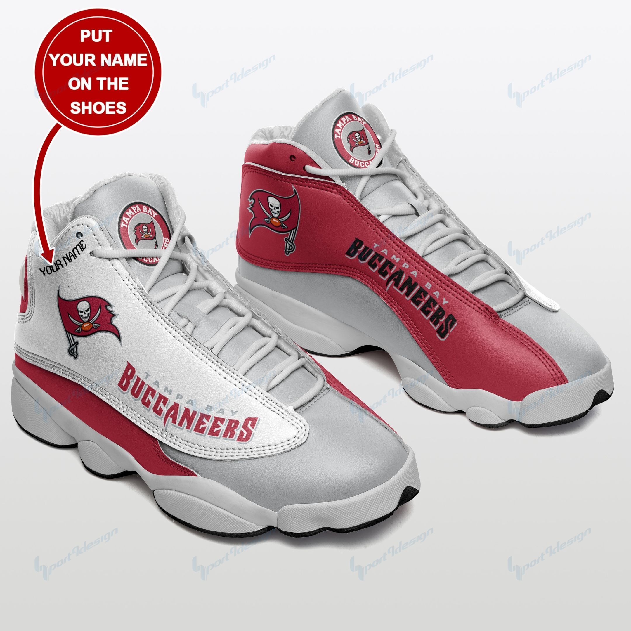 Tampa Bay Buccaneers Personalized Air JD13 Sneakers 0133