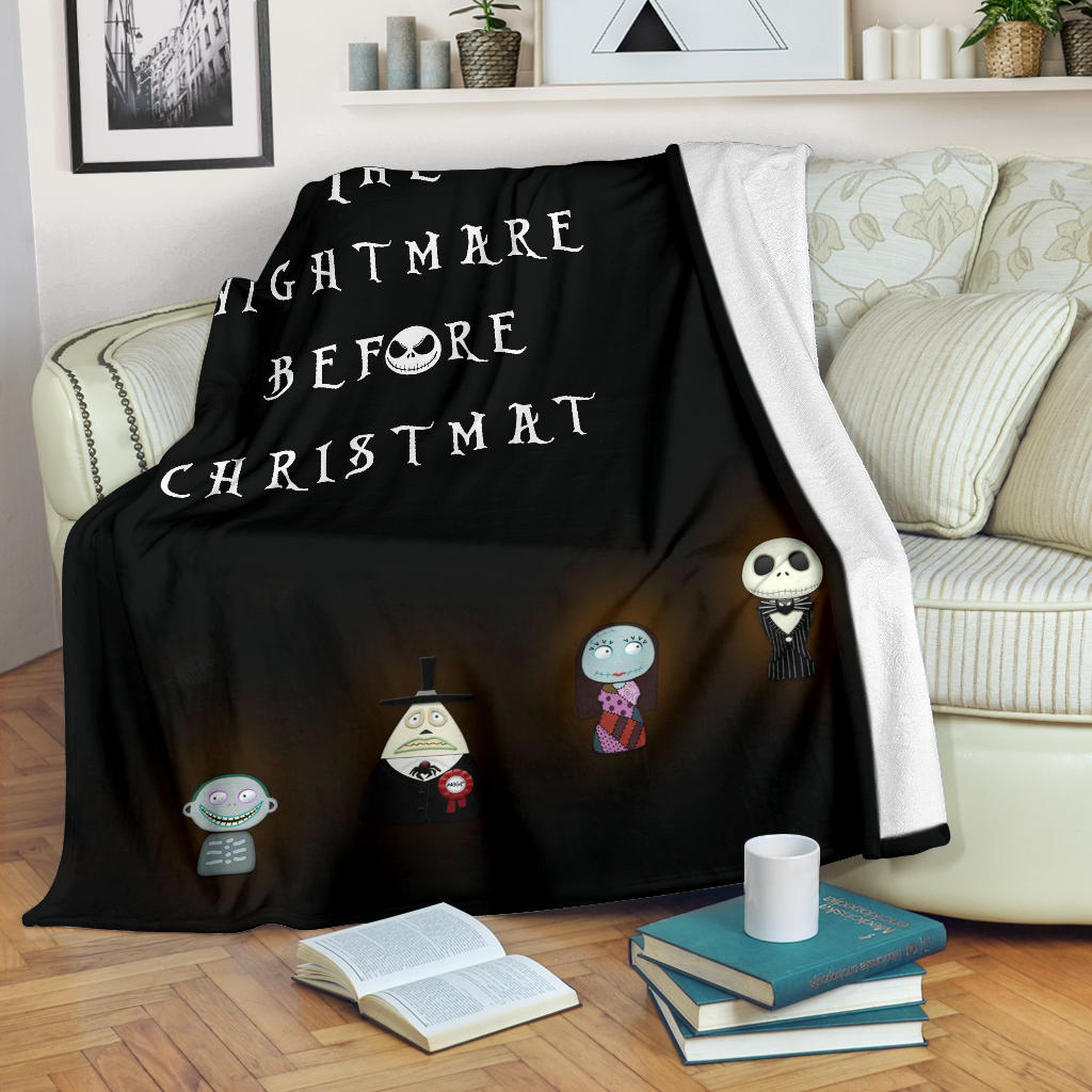 The Nightmare Before Christmas Cartoon Fleece Blankets | Jack Lock ...