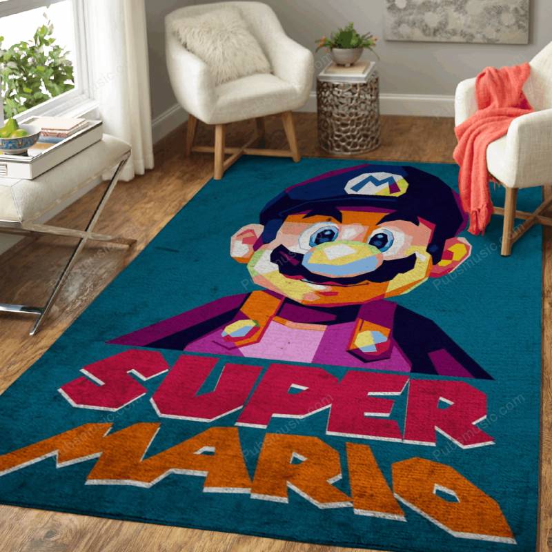 Super Mario – Pop Art Illustration Rug Mats – Carpet