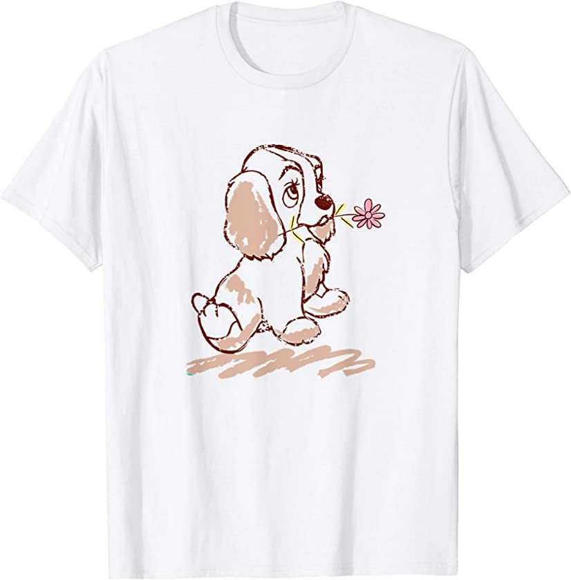 Lady and the Tramp Lady Puppy Sketch T-Shirt