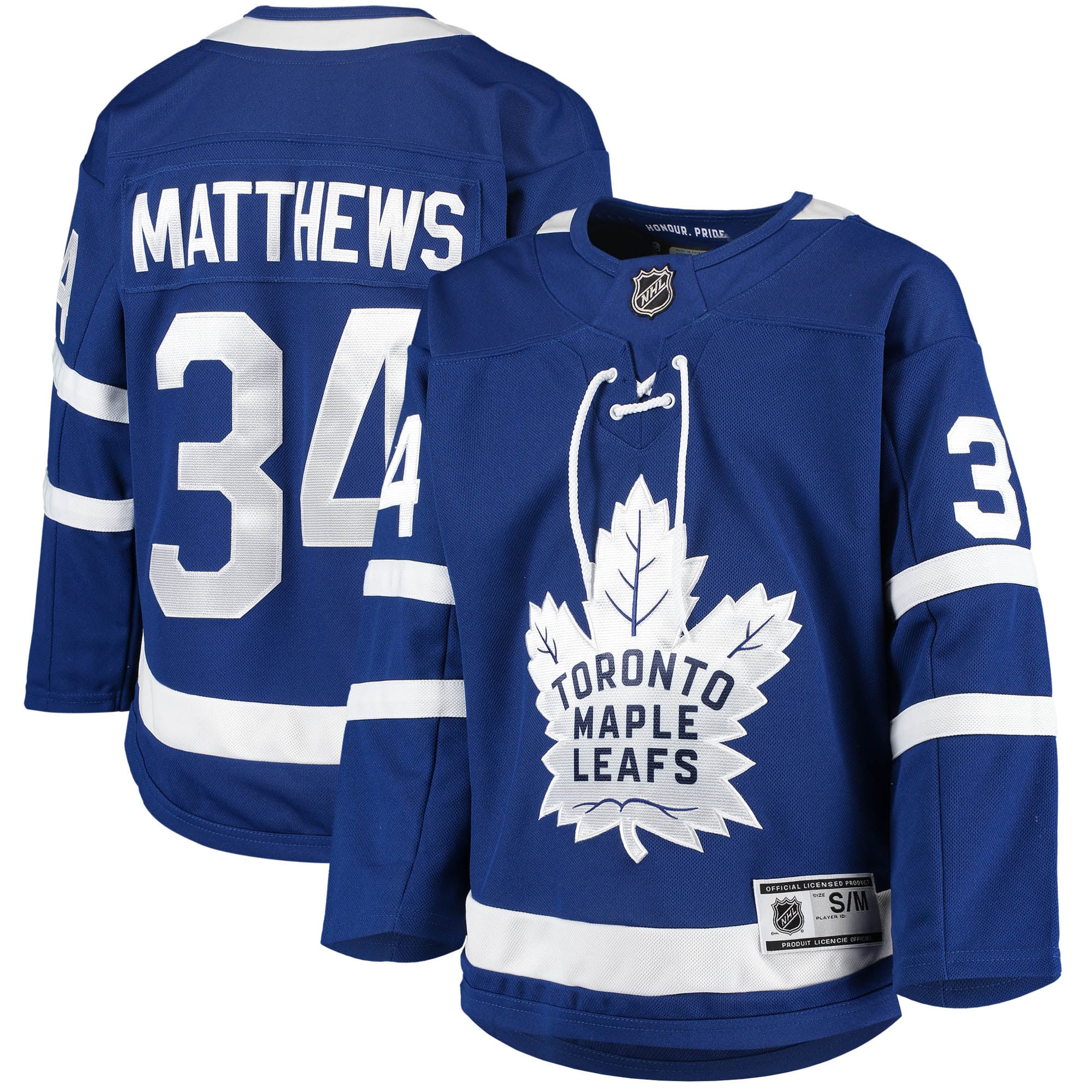 Auston Matthews Toronto Maple Leafs Youth Home Premier Player Jersey – Blue