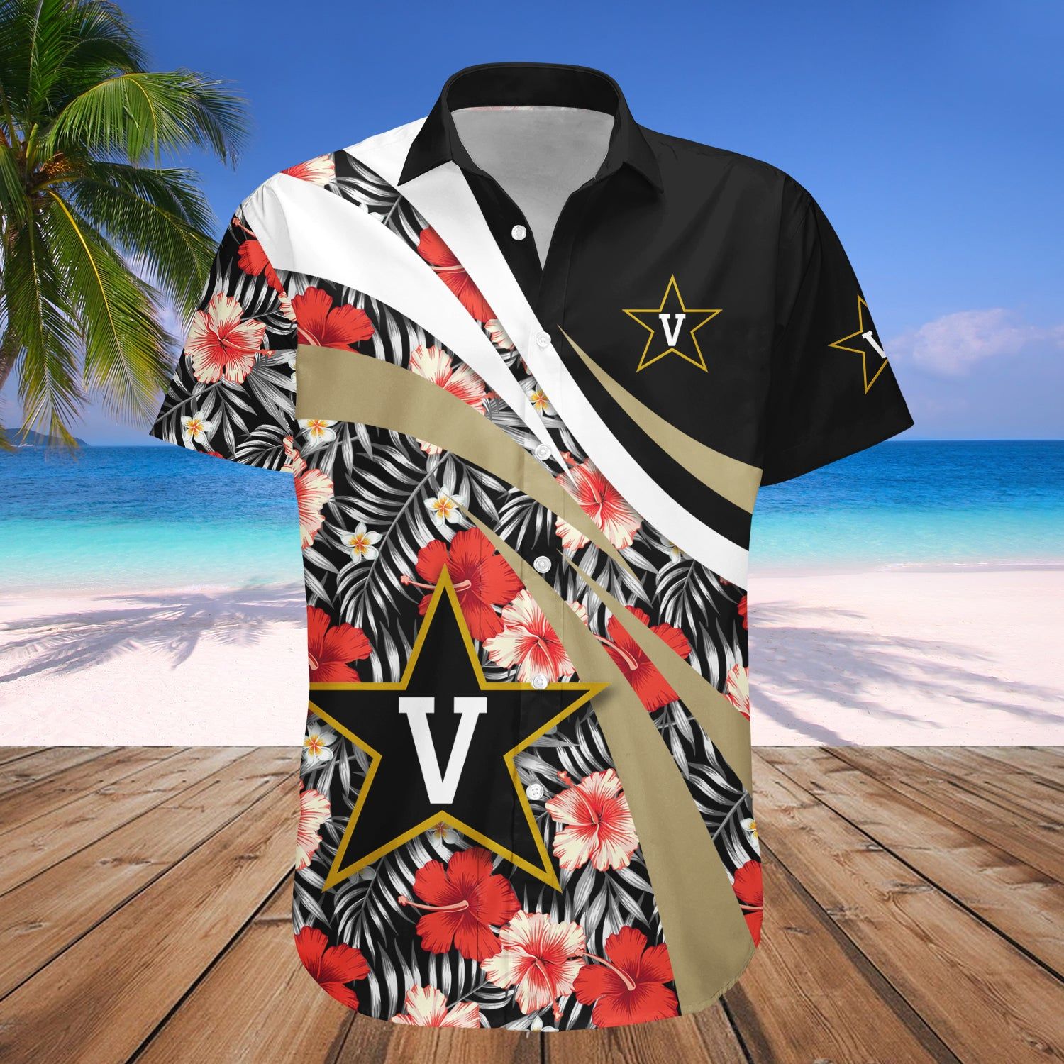 Vanderbilt Commodores Hawaii Shirt Hibiscus Sport Style – NCCA