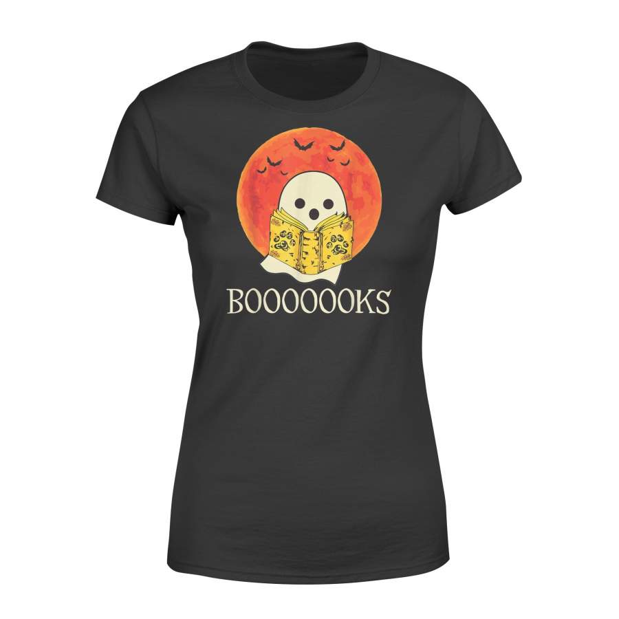 Booooooks Boo Read Books Lover Halloween – Premium Women’s T-shirt