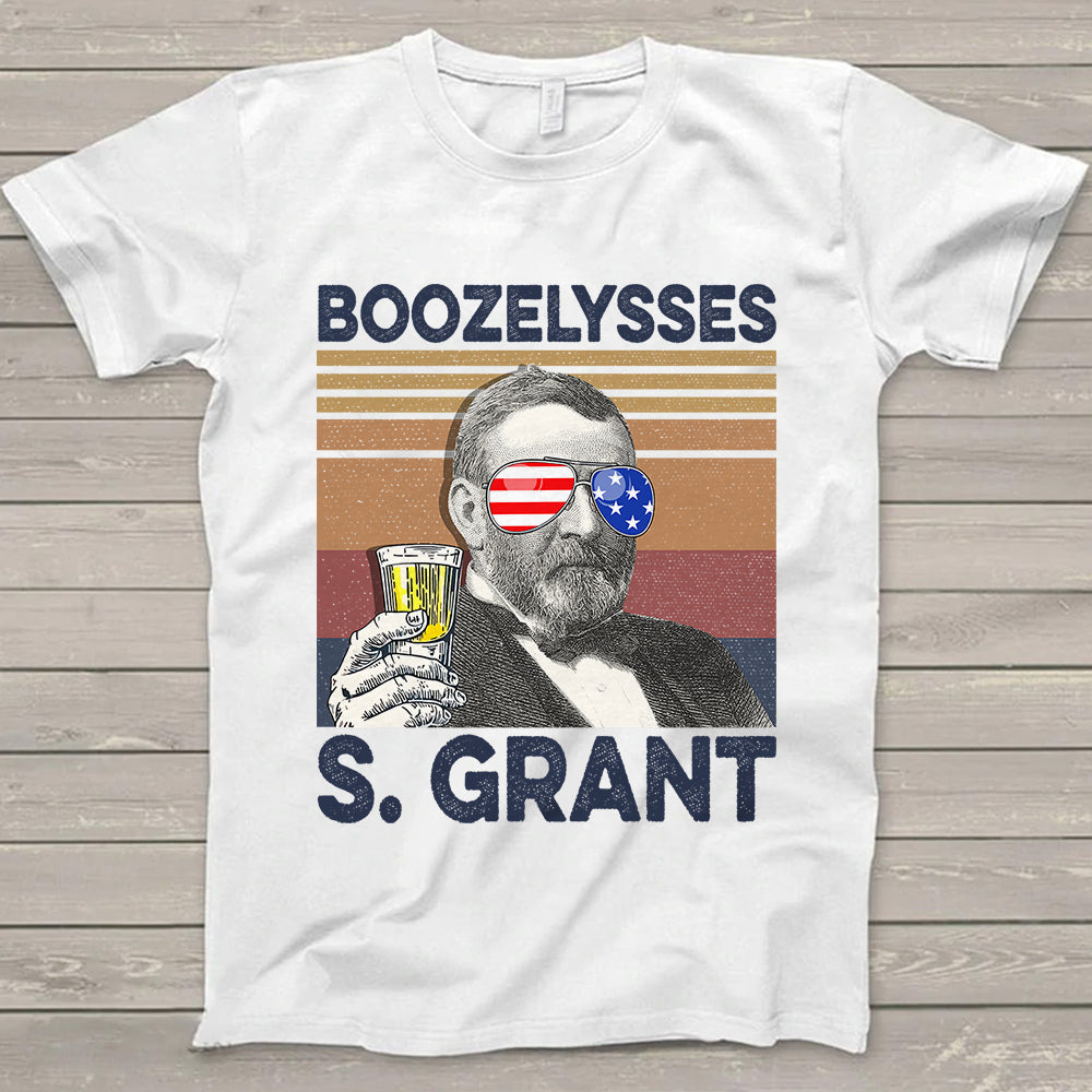 Happy 4Th Of July Boozelysses S. Grant Drinking Shirt Hk10 Trhn V2