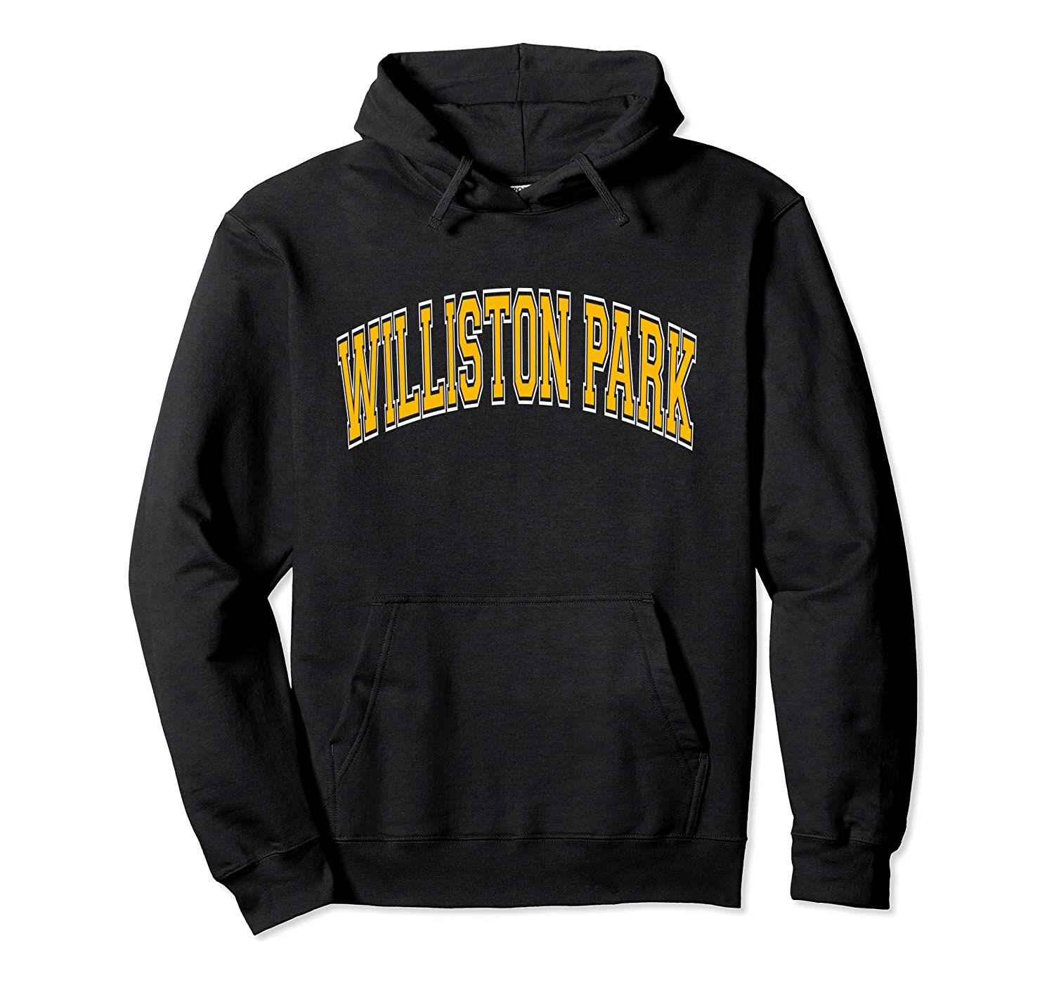 Williston Park Varsity Style Amber Text Pullover Hoodie, T-Shirt, Sweatshirt, Tank Top, Racerback, Dolman