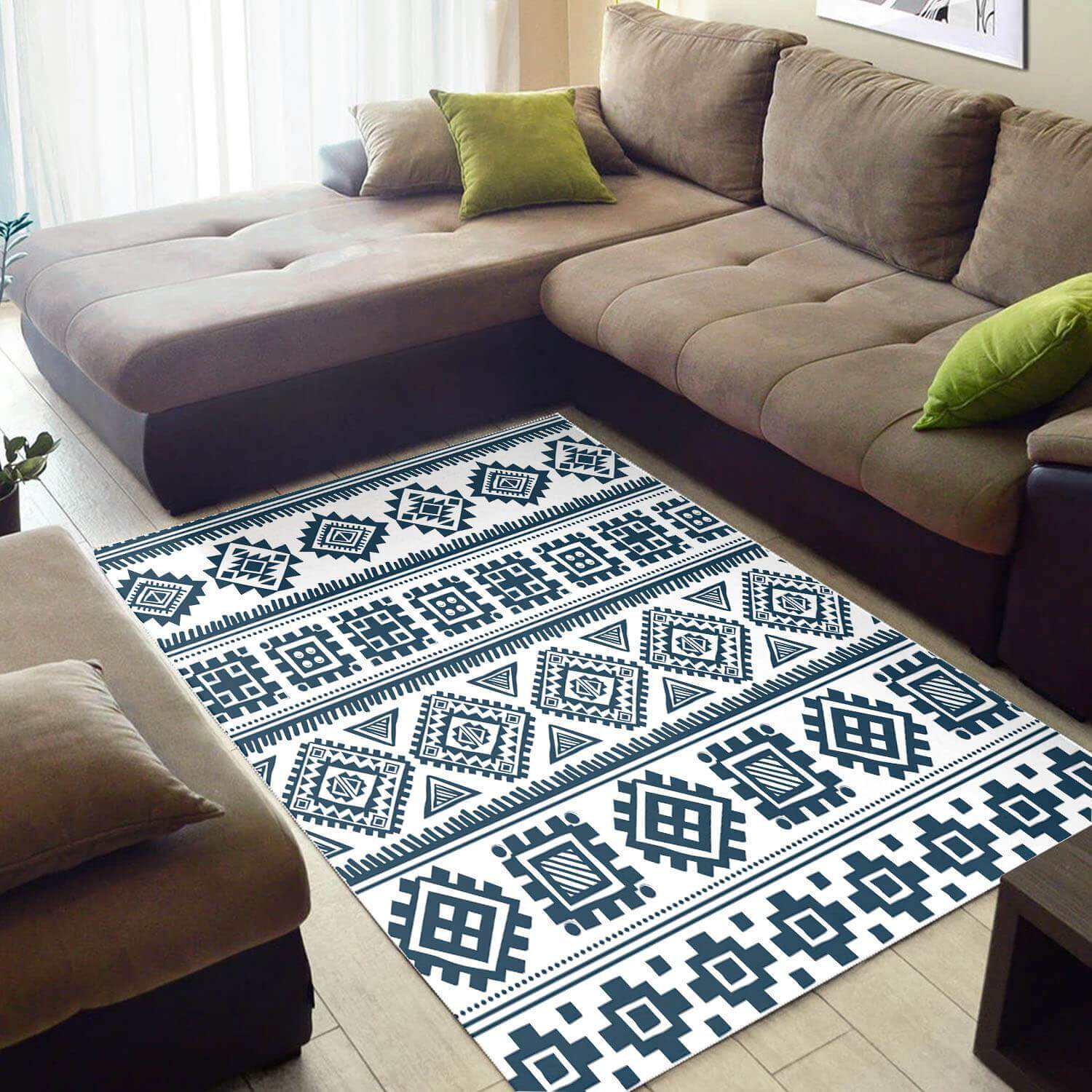 Modern African Rug Abstract African Style Afrocentric Art African Design Floor Carpet African Inspired Living Room WBG3675