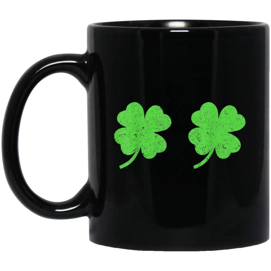 Irish Shamrock Boobs Vintage StPatricks Day Perfect Gift Mug