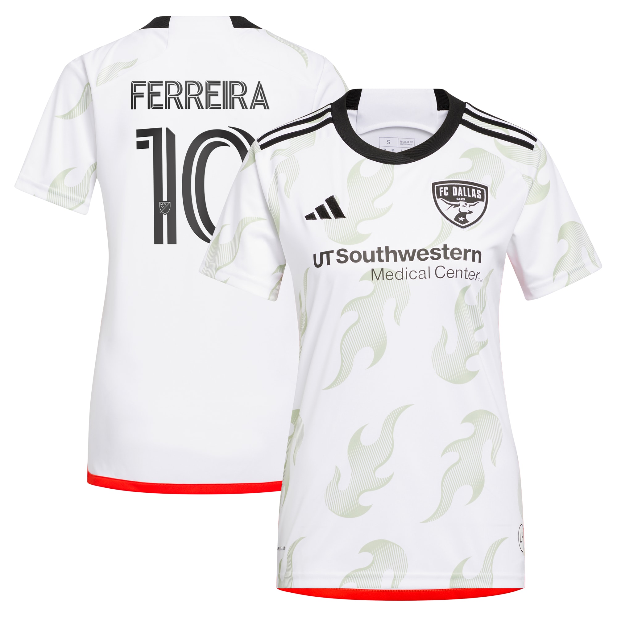 Jesus Ferreira FC Dallas Women's 2023 Burn Baby Burn Replica Player Jersey – White