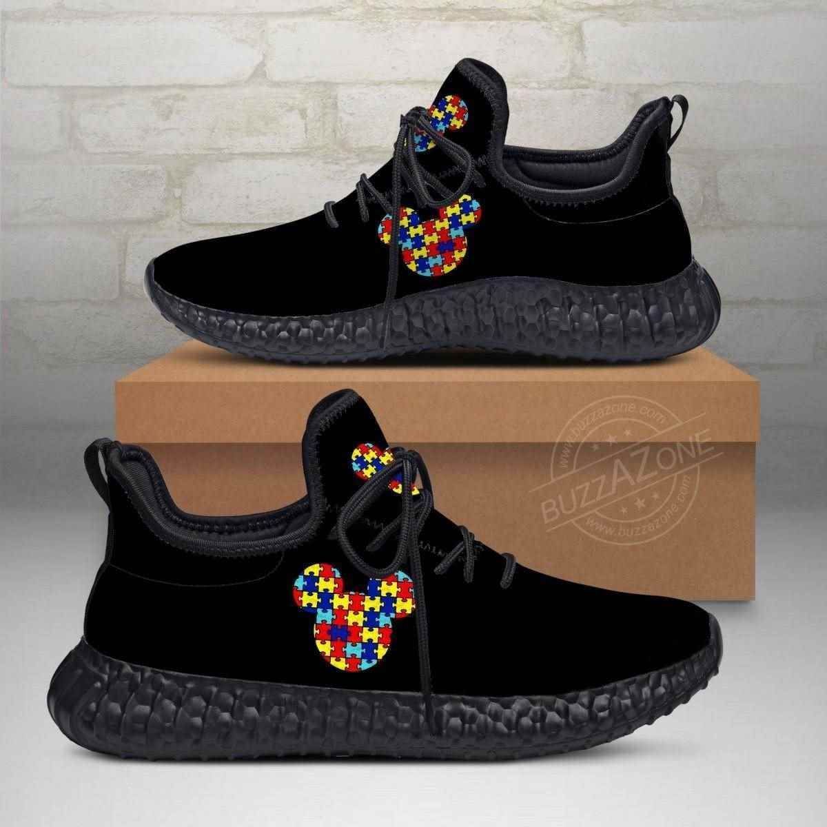 Autism Mickey Custom Yeezy Boost Shoes Sport Sneakers