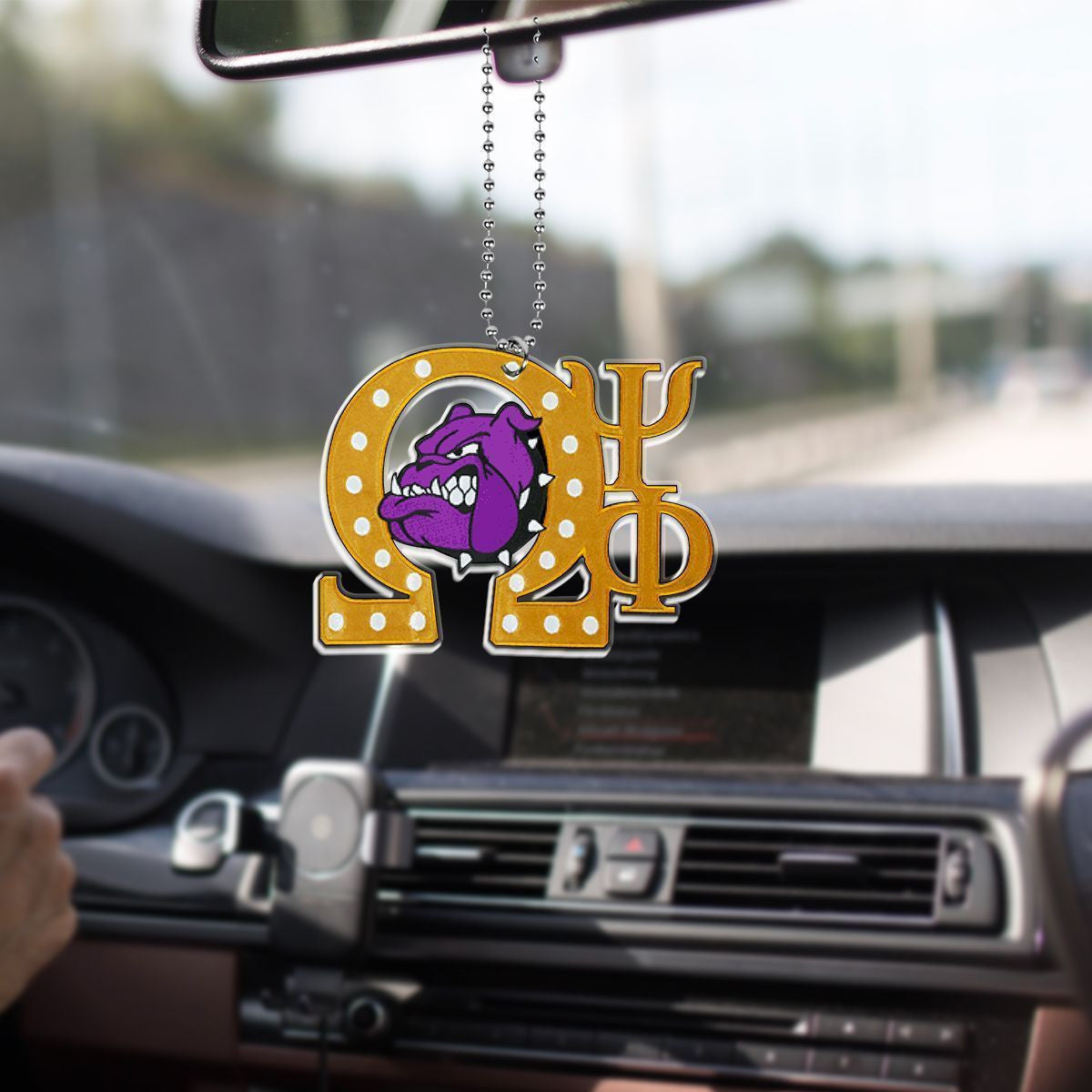 Fraternity Ornament – Omega Psi Phi Opp Car Hanging Ornament