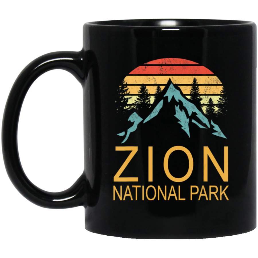 Vintage Retro Zion National Park Utah Coffee Mug