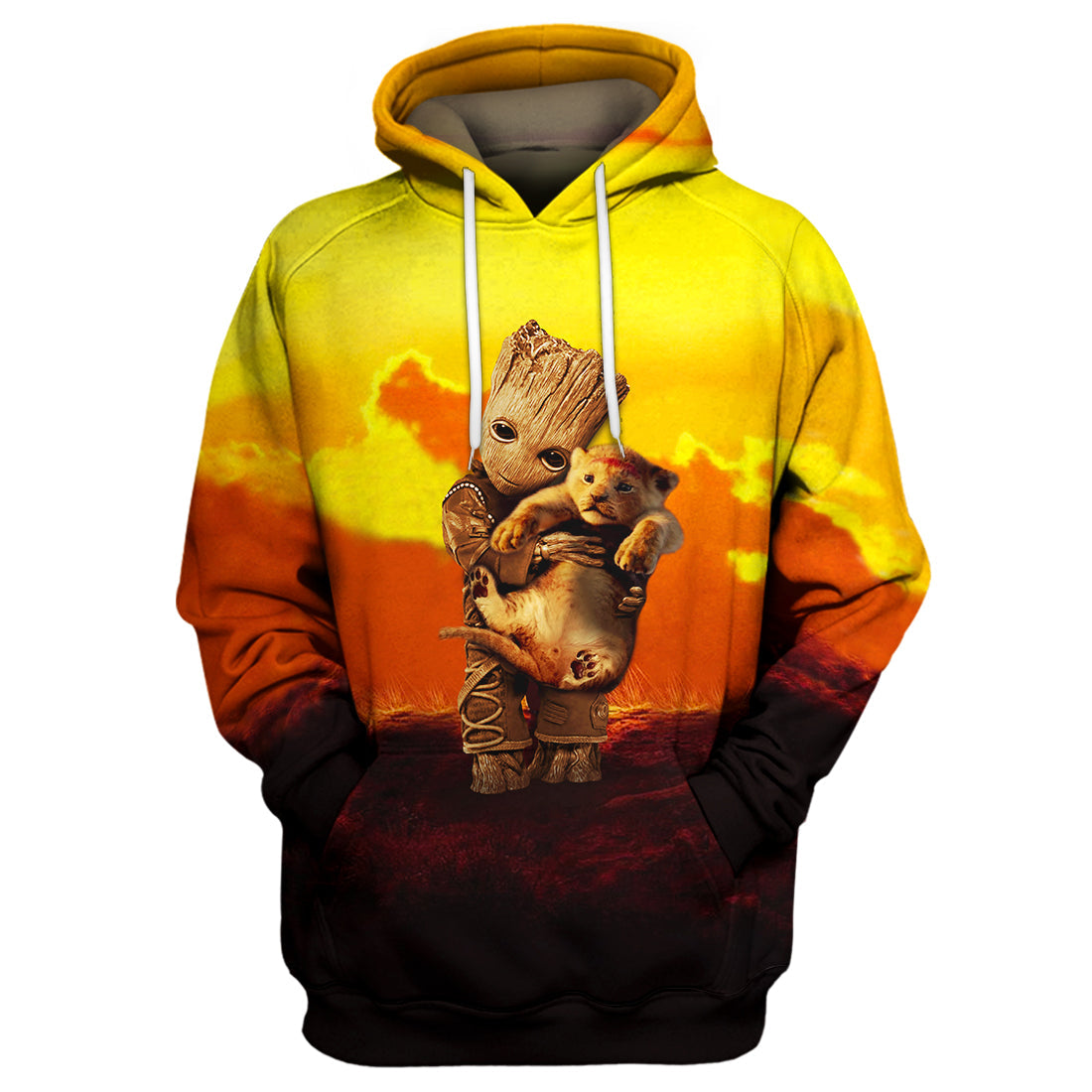 Unifinz Dn Lk T-Shirt Groot Hug Lion T-Shirt Awesome Dn Lk Hoodie Sweater 2022