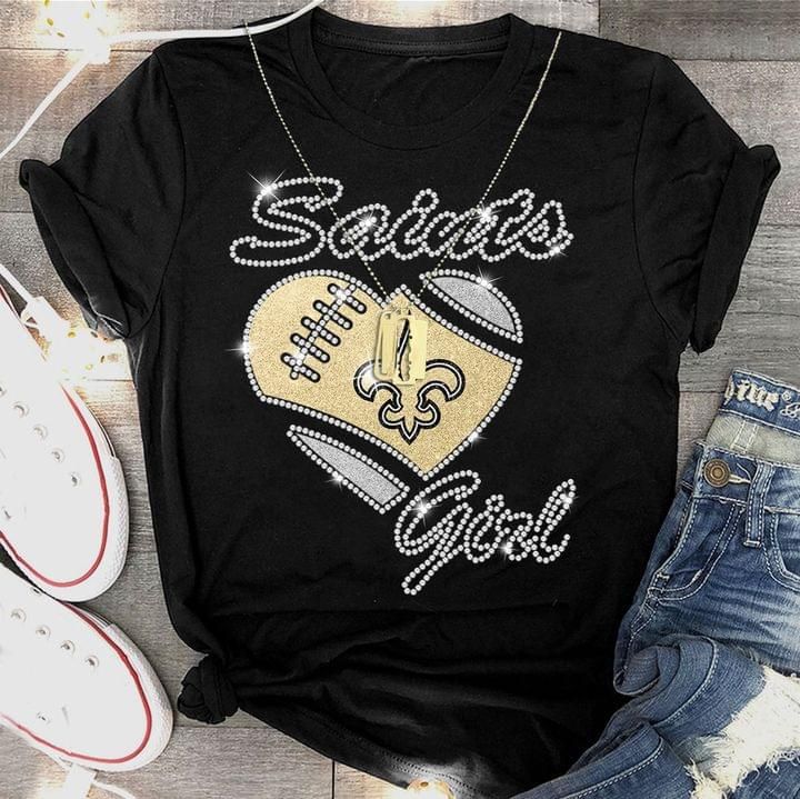 New orleans saints girl logo for fans Tshirt Hoodie Sweater