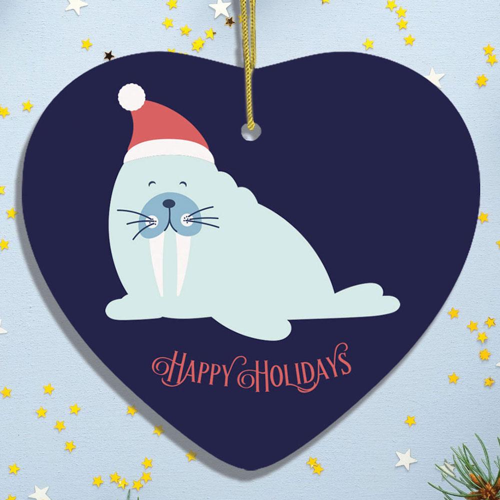 Walrus Christmas Ornament Funny Xmas Home Décor Gift Ideas