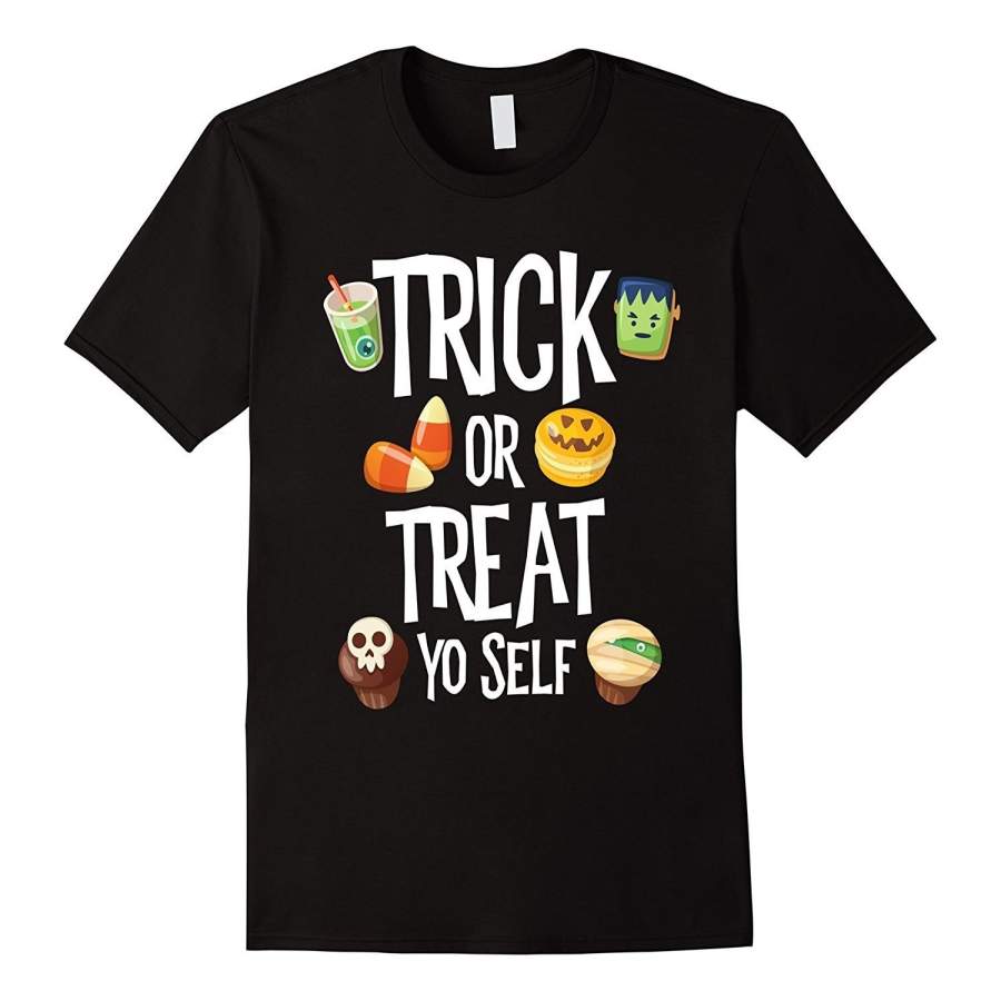 Trick or Treat Yo Self Funny Halloween Candy Sweets T-shirt Men’s Casual T-shirt