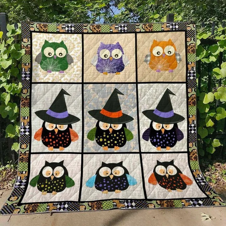 Halloween Owls Xr1508010Cl Quilt Blanket