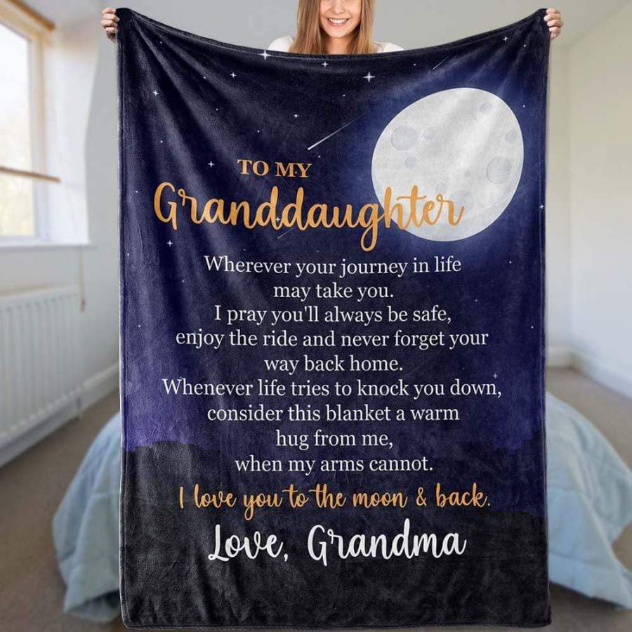 Granddaughter Blanket To My Granddaughter Wherever Your Journey In Life Grandma  …