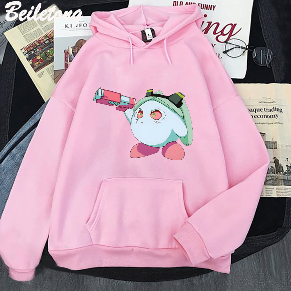 2022 Anime Cyberpunk Edgerunners Rebecca Printed Hoodies for Women Men Pullover Japanese Cartoon Oversized Pullover Sweatshirt alx