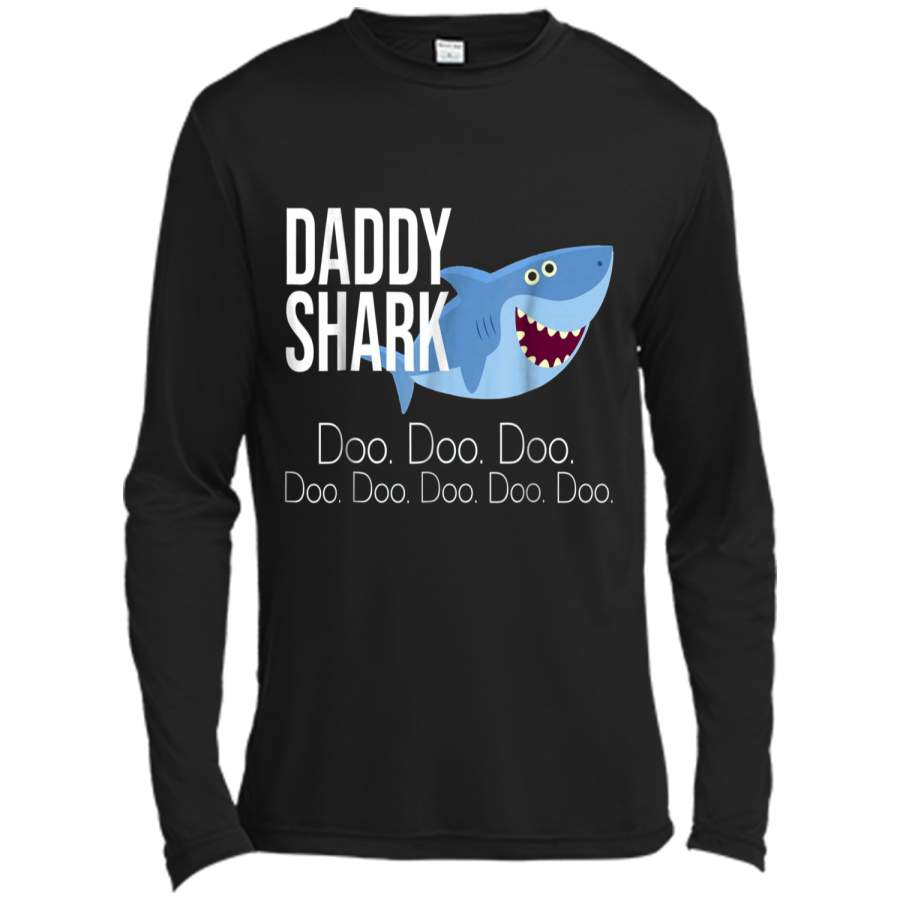 "Daddy Shark" Baby Mommy Daddy Matching Family Shark  Long Sleeve Moisture Absorbing Shirt