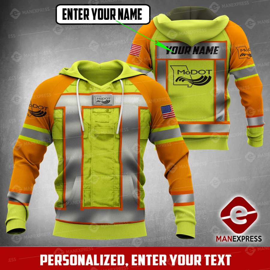 TMA2404 Customized MODOT – MISSOURI DEPARTMENT OF TRANSPORTATION 3D SAFETY Hoodie